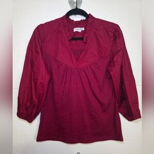 Vinton Burgundy Blouse